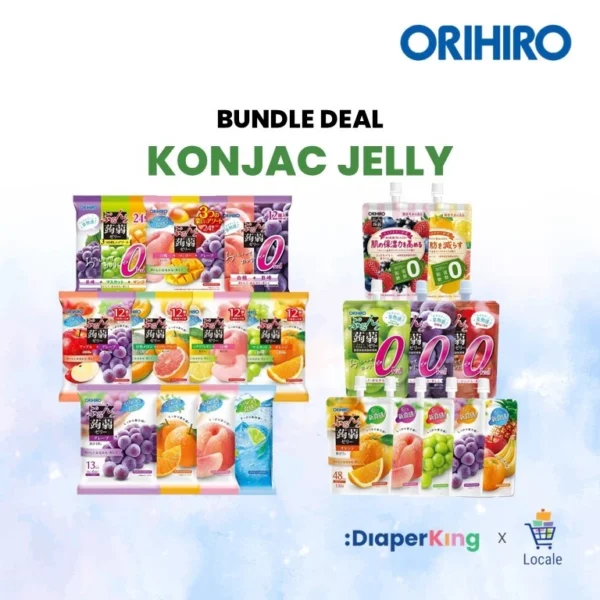 ORIHIRO JAPAN Purunto Konjac Jelly (Sachet Packets) - Assorted Flavors